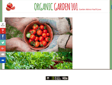Tablet Screenshot of organicgarden101.com